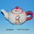 Keramik Teekanne mit Affen-Design